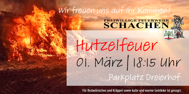 Hutzelfeuer 2020 in Gersfeld Schachen